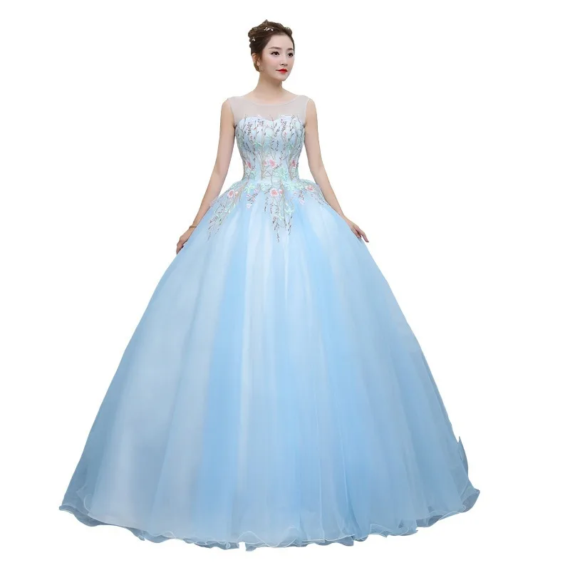 DSP A Line Sleeveless Prom Dresses 2024 Elegant Graduation Party Dress for Girl 15 Years Quinceanera Dresses