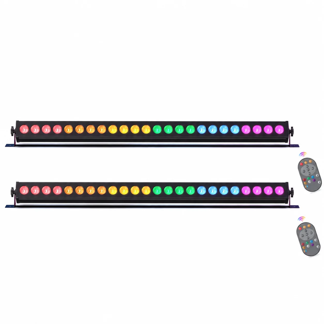 60W RGB 24LED listwa oświetleniowa typu wall washer DMX512 oświetlenie sceniczne z pilotem do DJ, wesel, imprez, kościołów i wydarzeń muzycznych