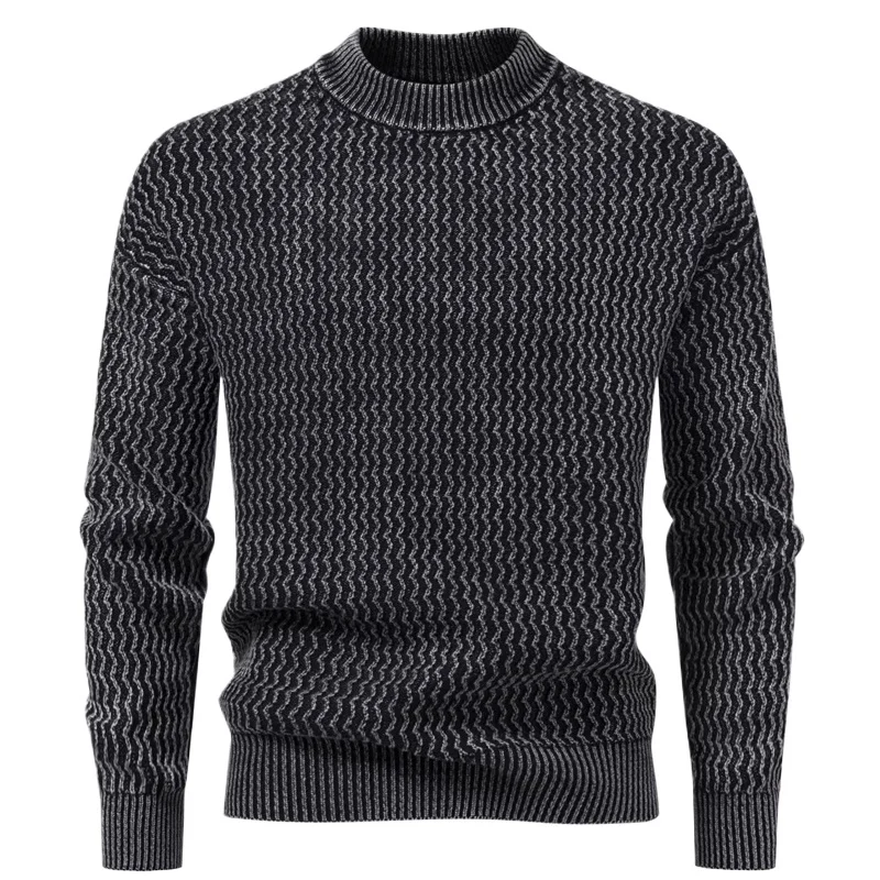 

Винтажный мужской свитер, зимний трикотажный свитер, теплый джемпер с круглым вырезом, уродливый свитер, вязаная мужская уличная одежда