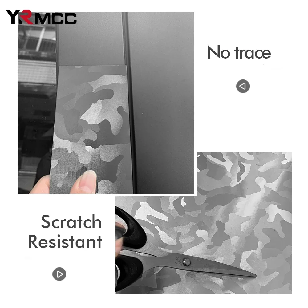 Carbon Fiber Film Ghost Gray Silver Glossy Car Sticker Anti Scratch PVC Forged Carbon Fiber Vinyl Wrap Films for Car Accessories
