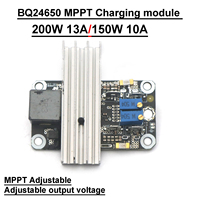 13A 10A BQ24650 MPPT Solar Panel Charging Board Controller USP 12V 24V Lead-acid LiIon LifePo4 Lithium Battery Charger CN3722