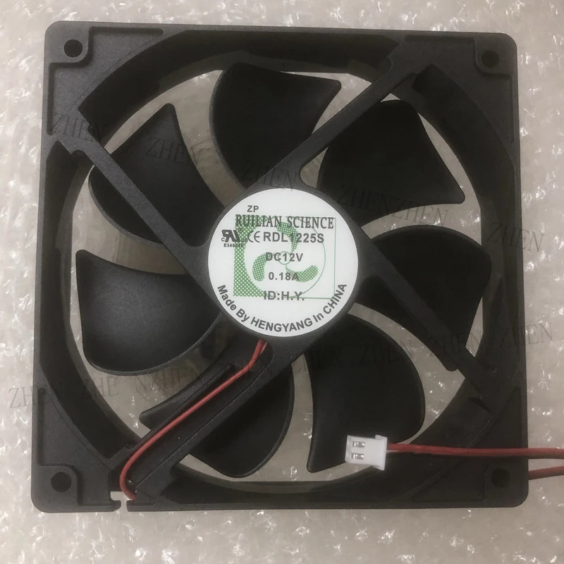 

S New for RUILIAN SCIENCE RDL1225S 12V 0.18A 2pin Power cooling fan#QW
