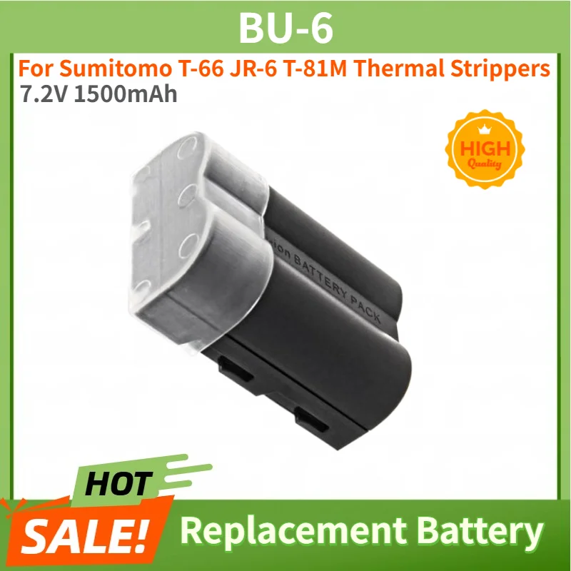 BU-6 High Quality Battery 7.2V 1500mAh for Sumitomo T-66 JR-6 T-81M Thermal Strippers Brand New Replacement Battery