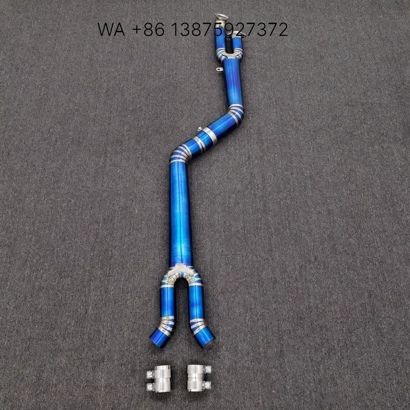 Wmwmnu For G8X G87 M2 G80 M3 G82 M4 S58 3.0T 3.5 Inch Grade 5 Titanium Equal Length Single Mid Pipe High Performance