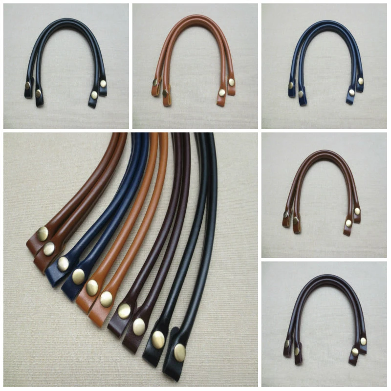 Bag Handles Replacement For Handbags Women Shoulder Bag Strap PU Leather Bags Belt Solid Color Clasp Accessories Handle