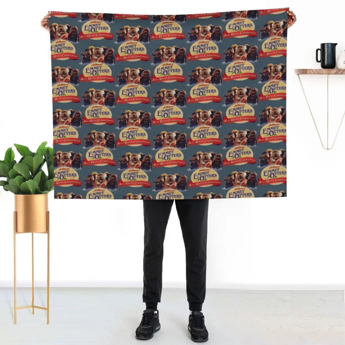 emmet otters jug band christmas Throw Blanket Flannel heavy to sleep Flannels Bed covers Bed Blankets