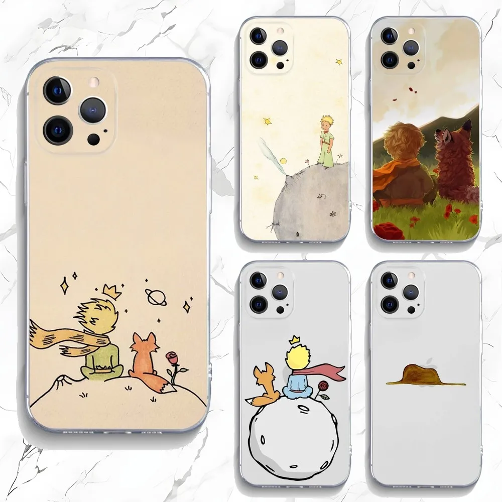 

Cute L-Little P-Prince New Phone Case For iPhone 16,15,14,13,12,11 Plus,Pro,Max,XR,XS,X,7,8 Plus,SE,Mini Clear Silicone Soft