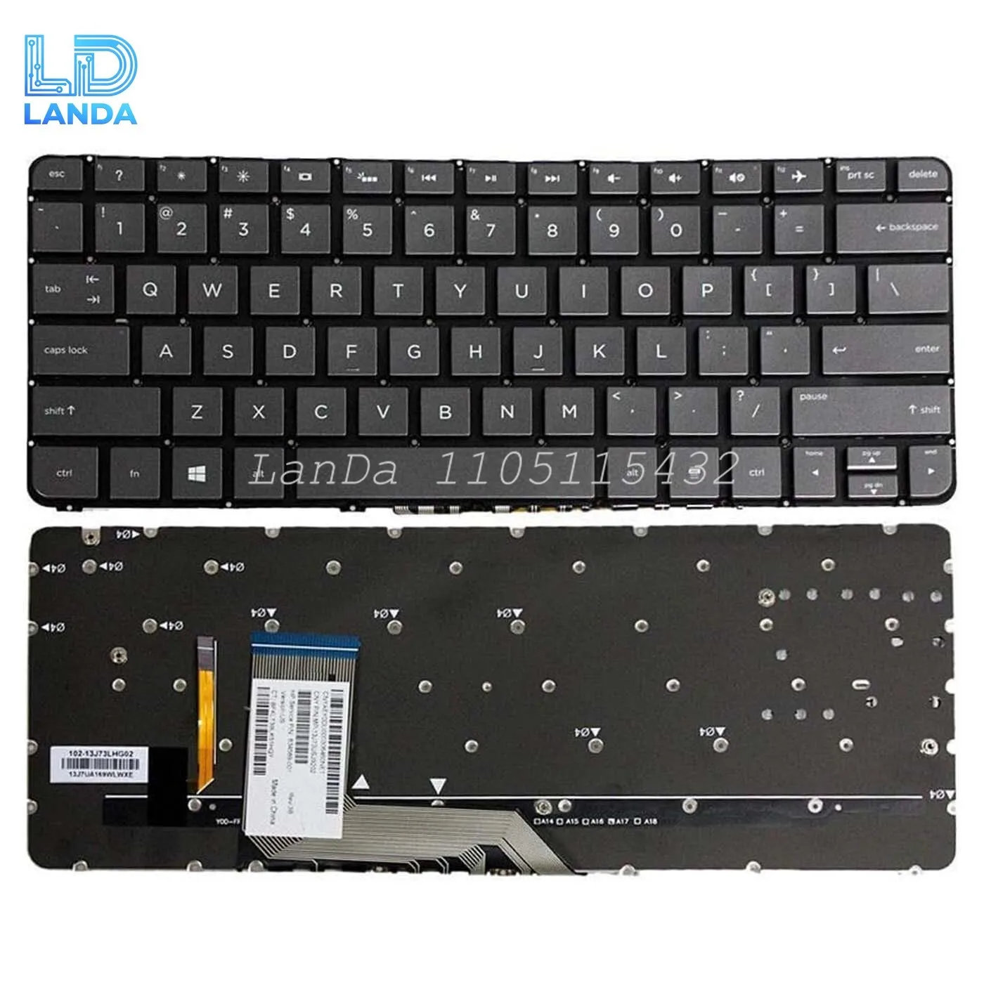 

Keyboard For HP Spectre X360 13-4000 13-4001 13T-4000 TPN-Q157 Q213 US Backlit