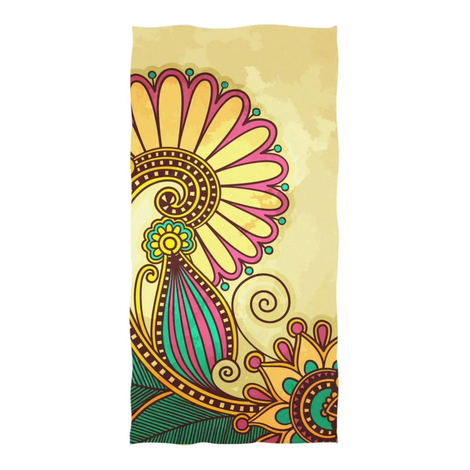 Personalized custom single-sided printed beach towell Absorbent Quick dry Soft Yoga Swimming Resort Easy to carryBeach towels