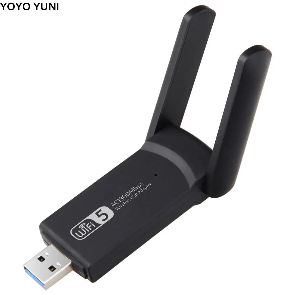 

Двухдиапазонный Wi-Fi USB-адаптер 2,4G/5Ghz Интерфейс USB3.0 1300 Мбит/с Драйвер ключа Wi-Fi Бесплатная мощная беспроводная сетевая карта