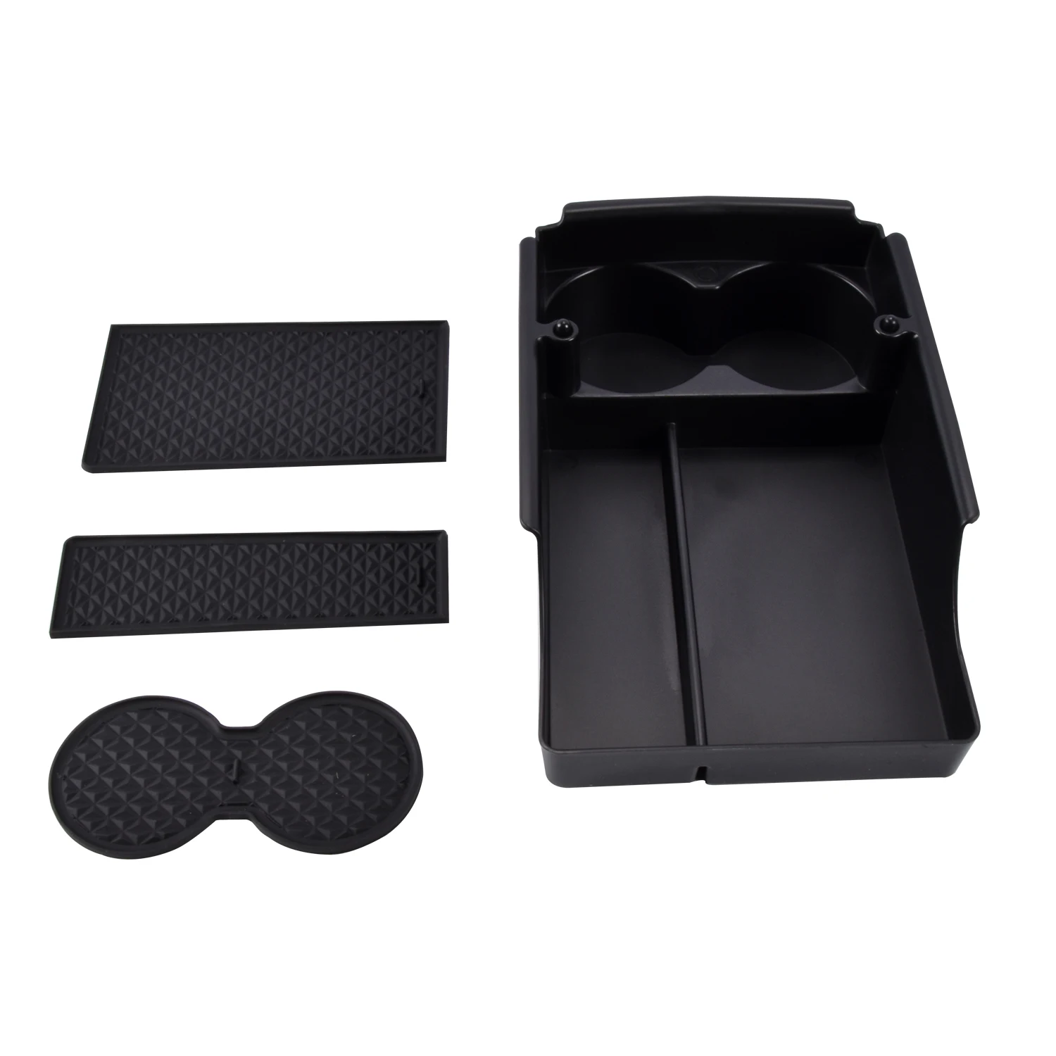 For Tesla Model X Model S Car Central Armrest Storage Box Trays Cup Holders Organizer Box Stowing Tidying Interior Accessories images - 6