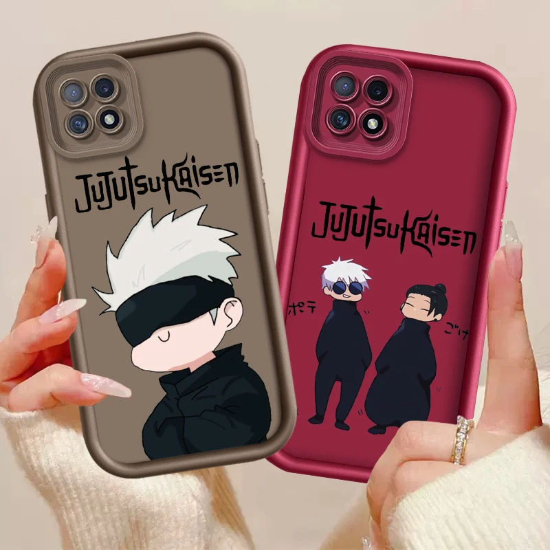 Cartoon Jujutsu Kaisen Funny For OPPO A98 A94 A92 A78 A76 A74 A72 A54 Reno10 8 7 Find X5 3 Pro Soft Eye Ladder Phone Case