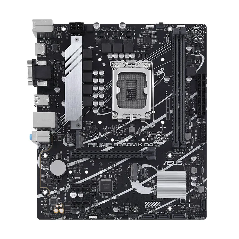 اللوحة الأم ASUS B760M-K DDR4 Intel B760 placa mae Intel 12th/13th CPU LGA 1700 DDR4 128G PCI-E4.0 M.2 الألعاب الأم 2.5G LAN
