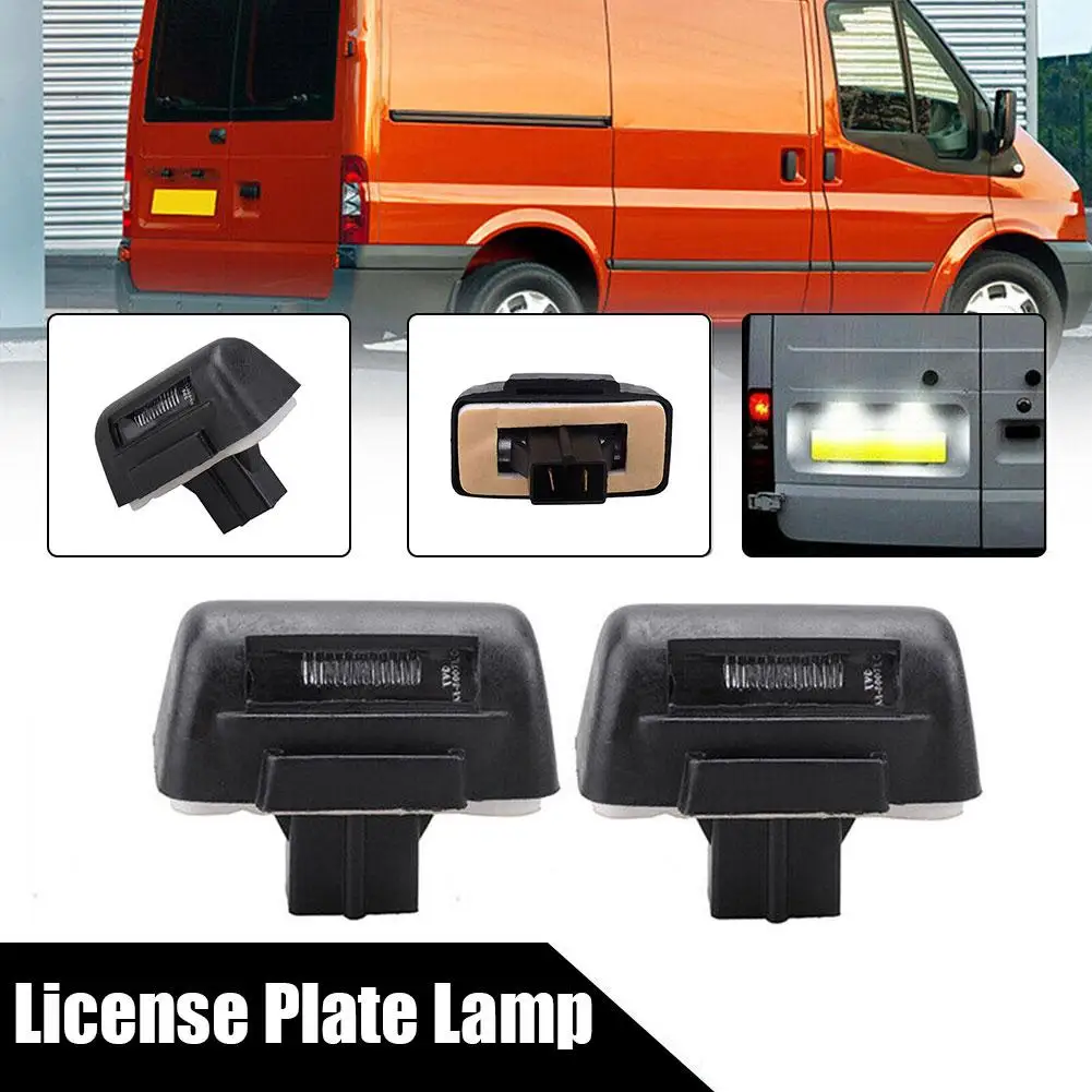 2pcs Car License Plate Light SMD LED Number Plate Light For Ford Transit Connect 4388111 86VB-13550-AH 1732840 86VB-13550-A B6Y0