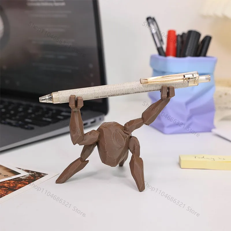 Portalápices 3D Impreso de Project Hail Mary Rocky, Soporte para Bolígrafos con Personaje Alienígena Adorable, Organizador de Escritorio Creativo, Divertido Regalo de Soporte para Bolígrafos