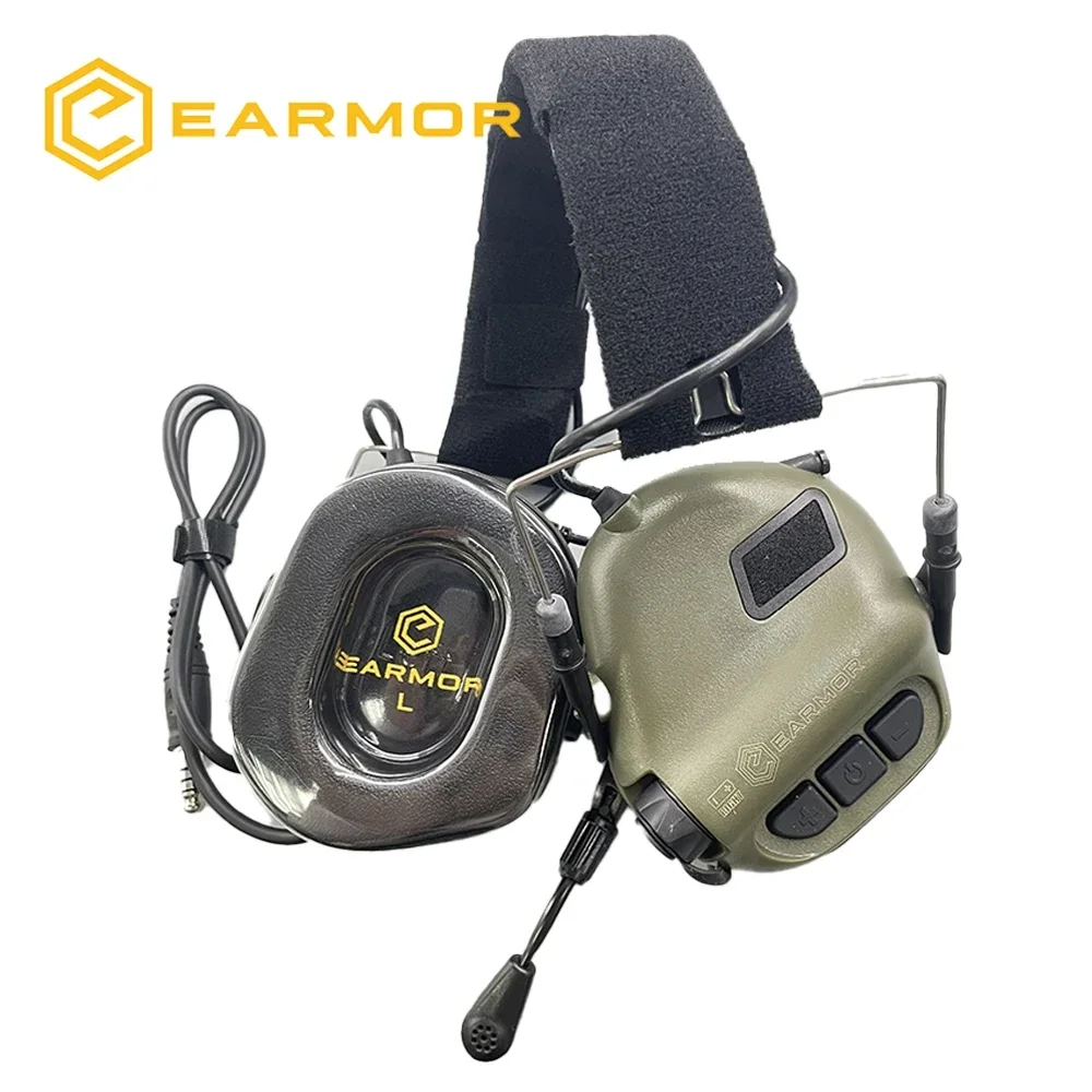 EARMOR M32 MOD4 Tactical Headset Hunting,Shooting Earmuffs with Microphone,Sound Amplification