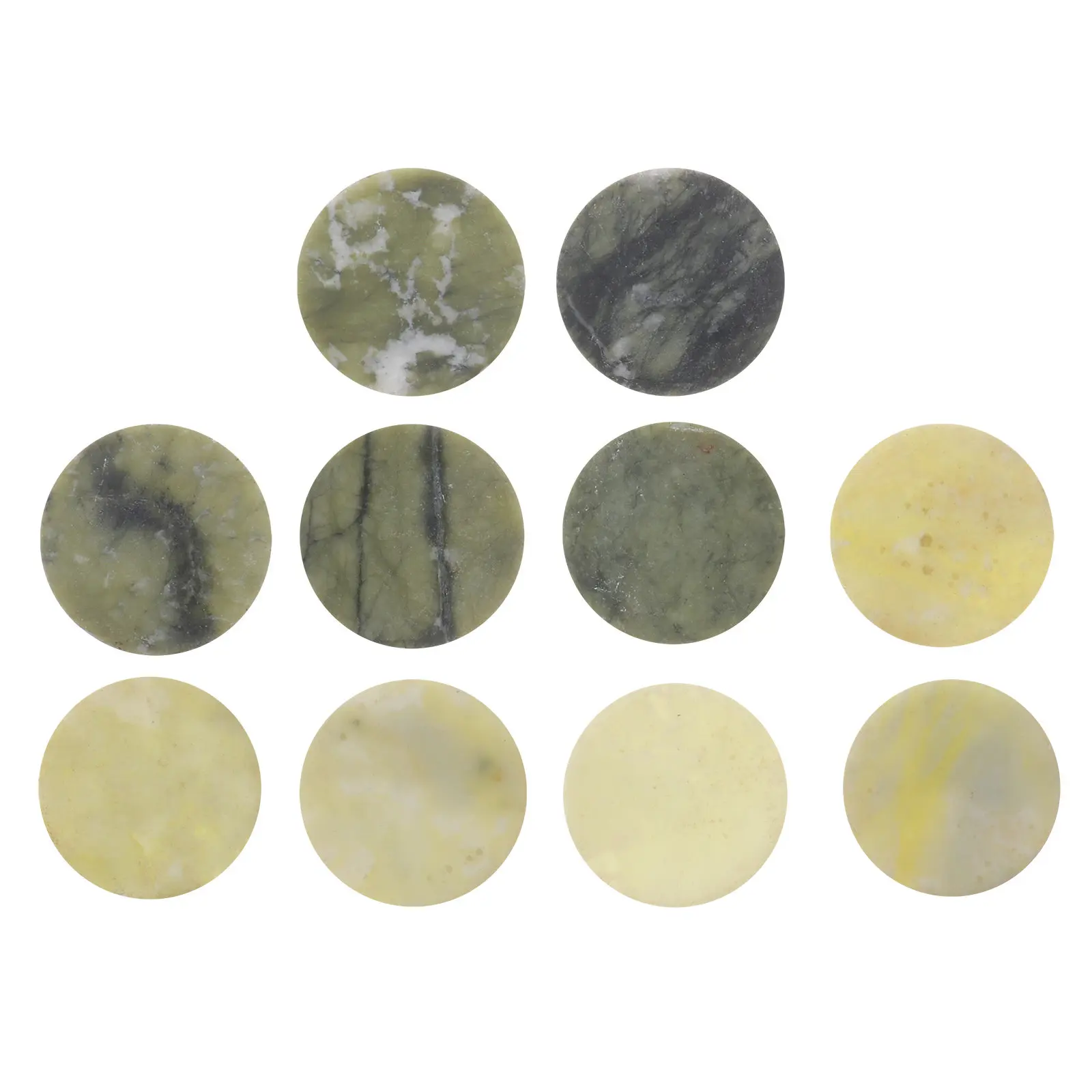 10Pcs Natural Jade Stone extension Pad Glue Holder Keeps Adhesive Longer Easy Clean Non Scratch Surface Supplies