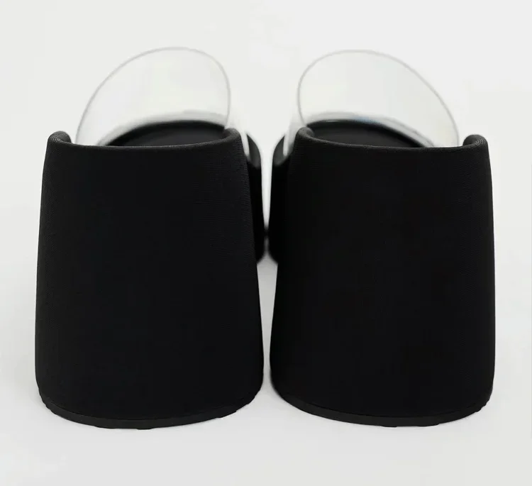 الشرائح كعب أسافين شفافة للنساء ، النعال منصة السيدات ، الشقق الشاطئ عارضة ، أزياء أنيقة ، الصيف #6