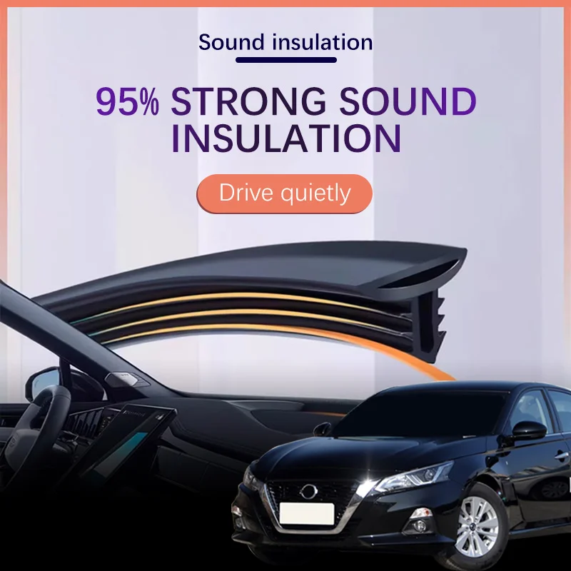 Car Dashboard Sealing Strip Sound Insulation Rubber Strip Dust-proof For Auto Interior Accessories For Nissan Teana J31 J32