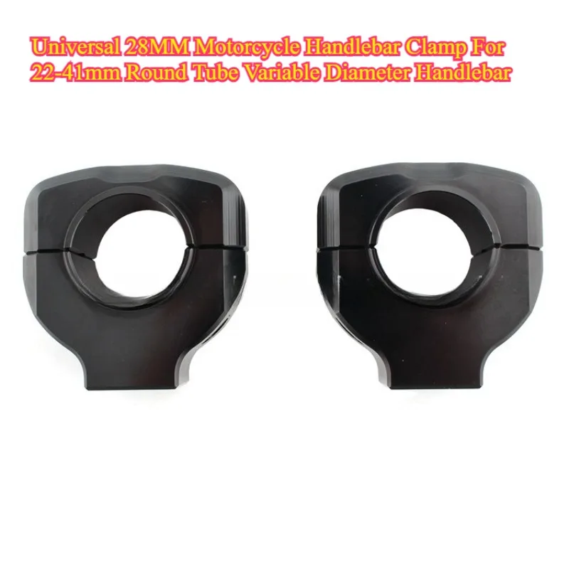 Variable Diameter Handlebar Clamp 28MM Universal Modification Bracket, Can Clip 22-41mm Round Tube Handlebar Mounting Clamp