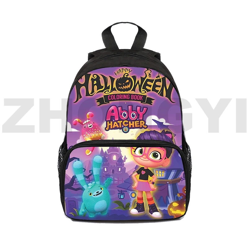 

16 Inch Abby Hatcher Coloring Book Mini Backpack Women Travel Leisure Bag 3D Anime Teens Girls School Bags Urban Shoulder Bag