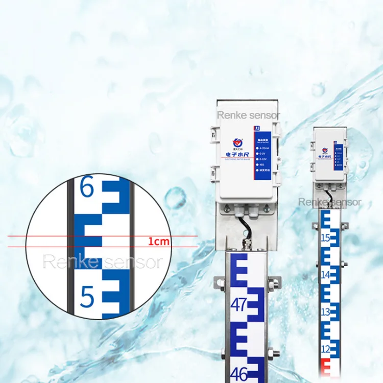 Renke waterniveau-indicator Elektronische digitale rivierniveau-personeelmeter