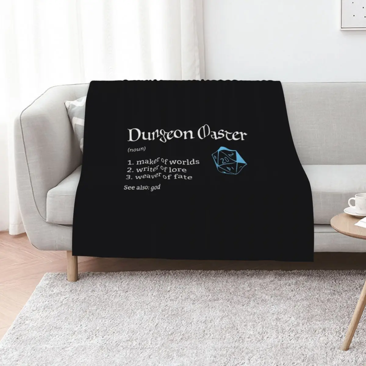 Dungeon Master (\t Throw Blanket Giant Sofa Soft Plaid Luxury Plaid Baby Heavy Blankets