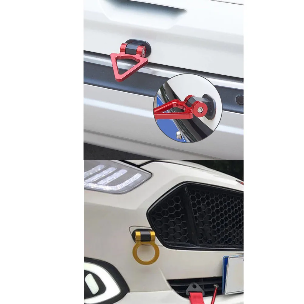 Fake Racing Trailer Hook Sticker Auto Front Rear Bumper Simulation Towing Ring Exterior Decoration Decal