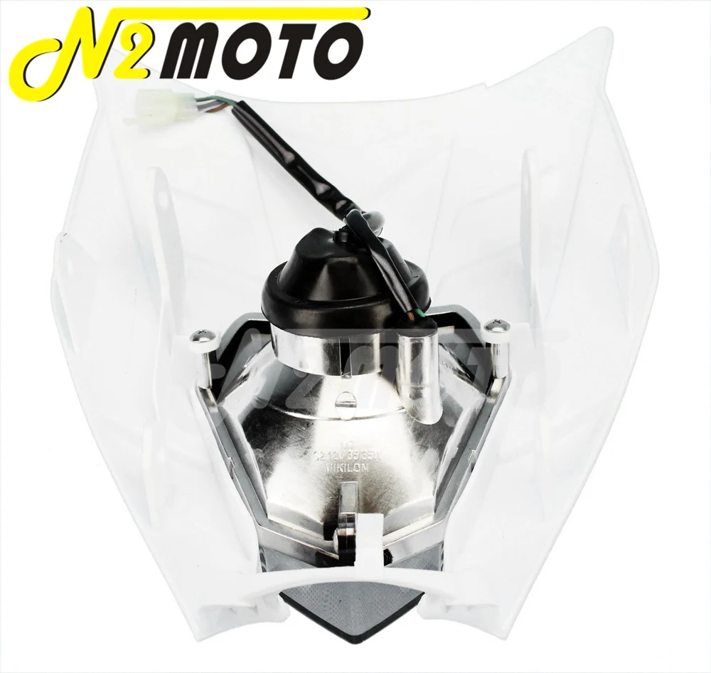 Dirt Bike MX Enduro Head Light For Kawasaki KX KLX KLR KLE ZZR KDX Honda Yamaha YZ Suzuki RM RMZ WR Off Road Front Headlight