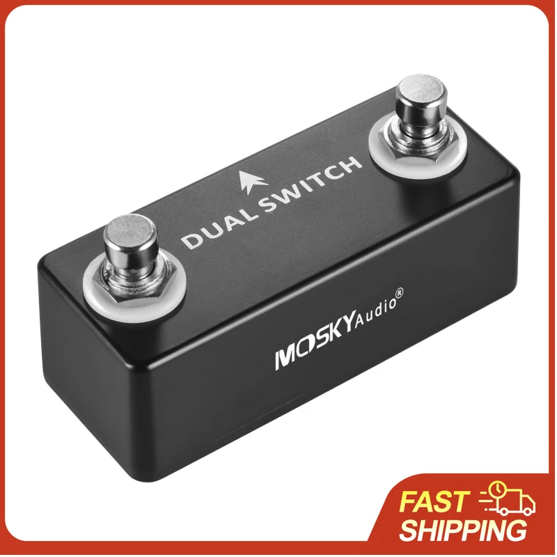 OSKYAudio DUAL SWITCH Double Switch Rotary Pedal Foot Wwitch Pedal Full Metal Shell Musical Instrument Accessories