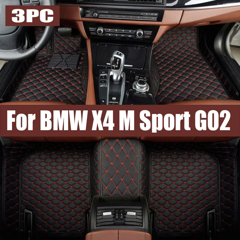 

TPE Car Floor Mats For BMW X4 M Sport G02 2019 2020 2021 2022 2023 Waterproof Leather Pad LHD Foot Rugs Carpets Auto trunk mat