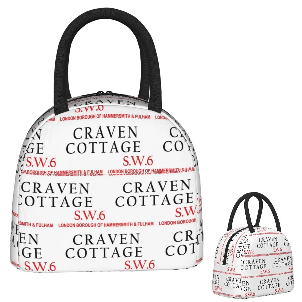 

Легкая толстовка с капюшоном Craven Cottage Fulham Sw6, изолированная сумка для обеда для женщин и детей, портативные коробки для еды, термосумка для ланча