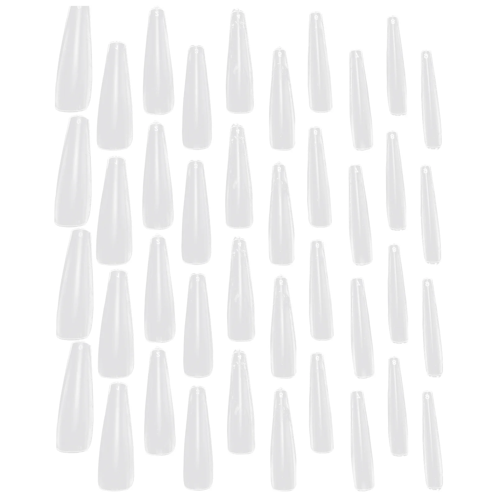 

500pcs Ballet False Nails Long Manicure Stickers France Style Nail Art Supplies Full Cover Fake Nails Salon Diy Decor