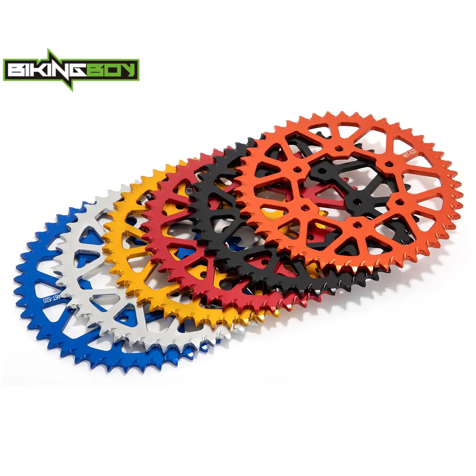 BIKINGBOY For Sur-Ron Ultra Bee Surron UB 520 Chain 46T 54T 60T Rear Sprocket Electric Off-Road Aluminium Alloy