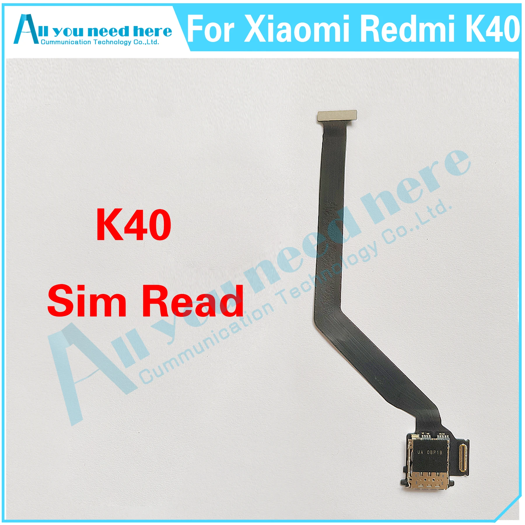 SIM Card Tray Reader Flex Cable For Xiaomi Redmi K40 M2012K11AC SD Card Holder Slot Socket Flex Cable