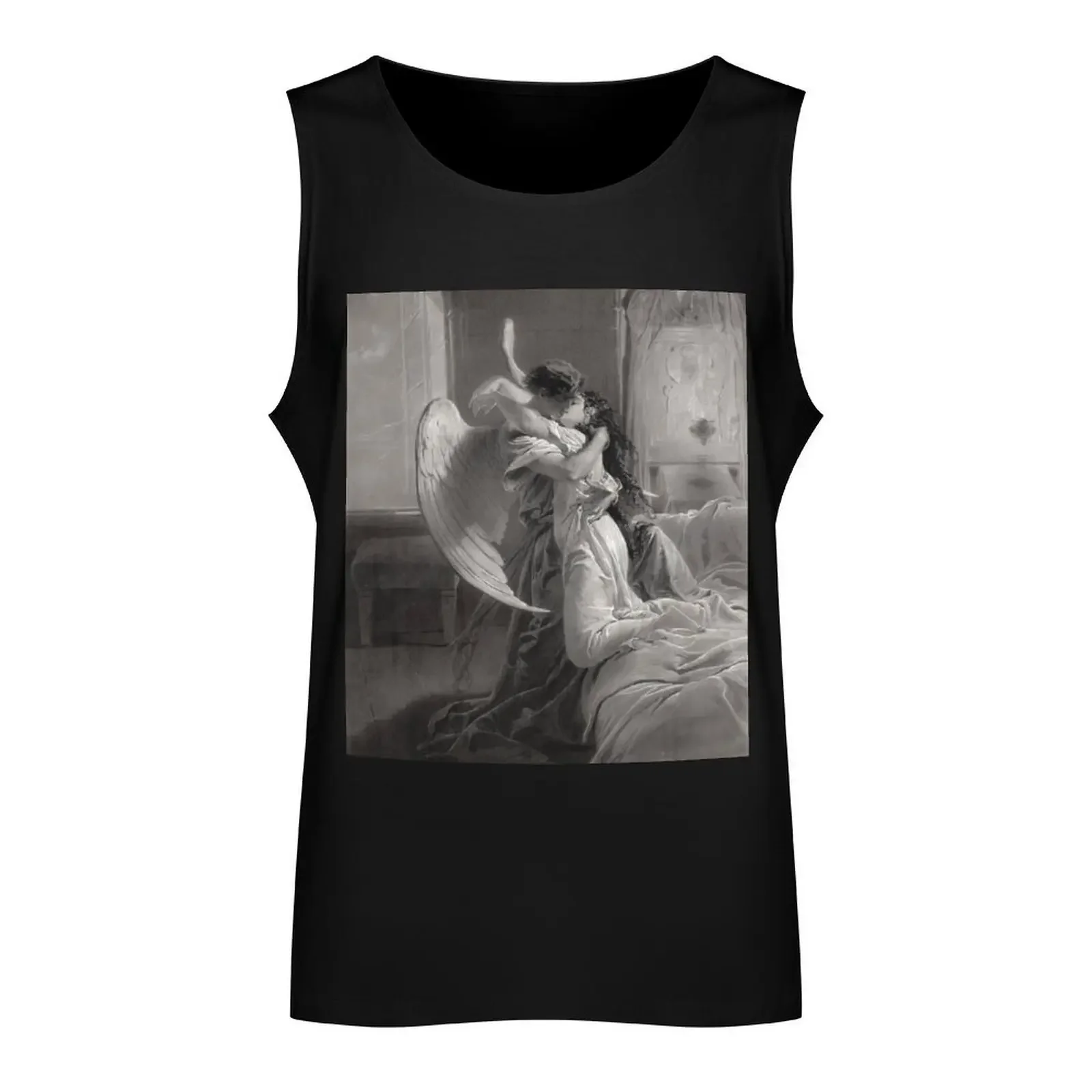 Romantic Encounter by Mihaly von Zichy Tank Top clothes for men summer Men's t shirt sports clothes for men