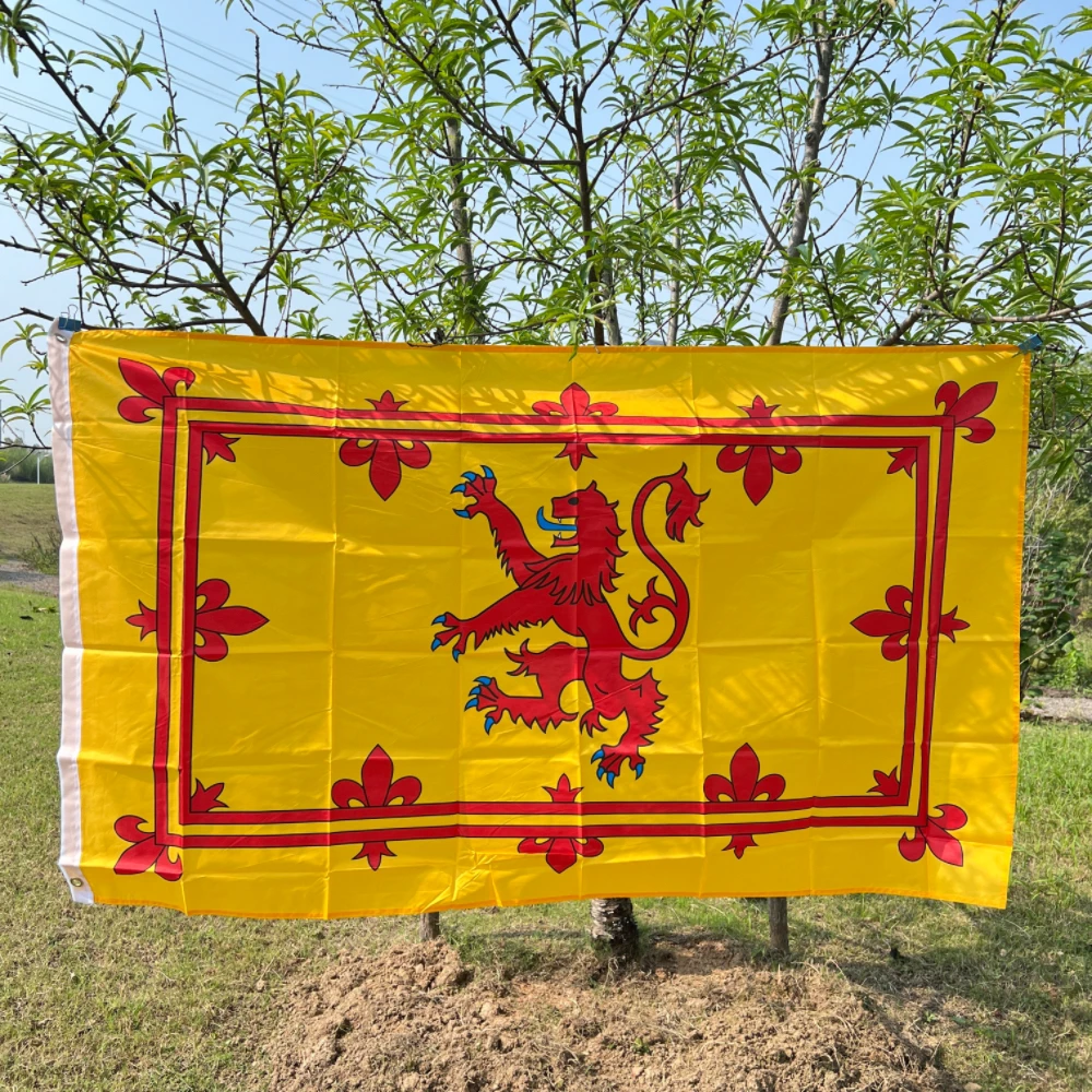 Scotland Flag 90X150cm Royal Lion Rampant Scotland Flag high quality polyester hanging flag banner for decoration