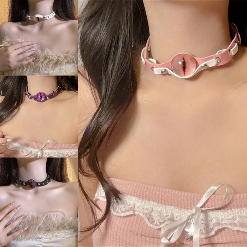 Devil Eyes Choker Neckwear Collarbone Necklace 2000s Choker Women Valentines Gift Dropship