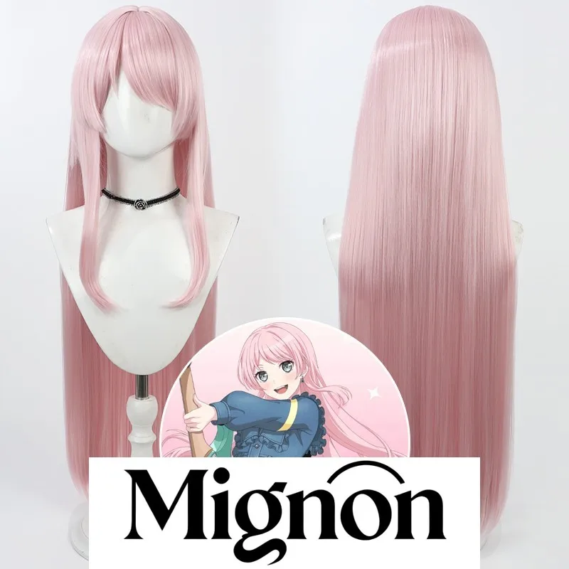 บังดรีม! ชิฮายะ อันอน คอสเพลย์วิกผมสีชมพูผมยาวของขวัญวันฮาโลวีน