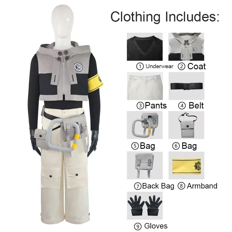 

2025 Gachikuta Rudo Cosplay Costume Comic Con Cosplayer Uniform Set Carnival Halloween Men And Women Anime Clothing gf;.9