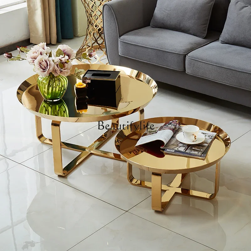 

jj Z.Light luxury modern coffee table living room household simple small apartment tea table