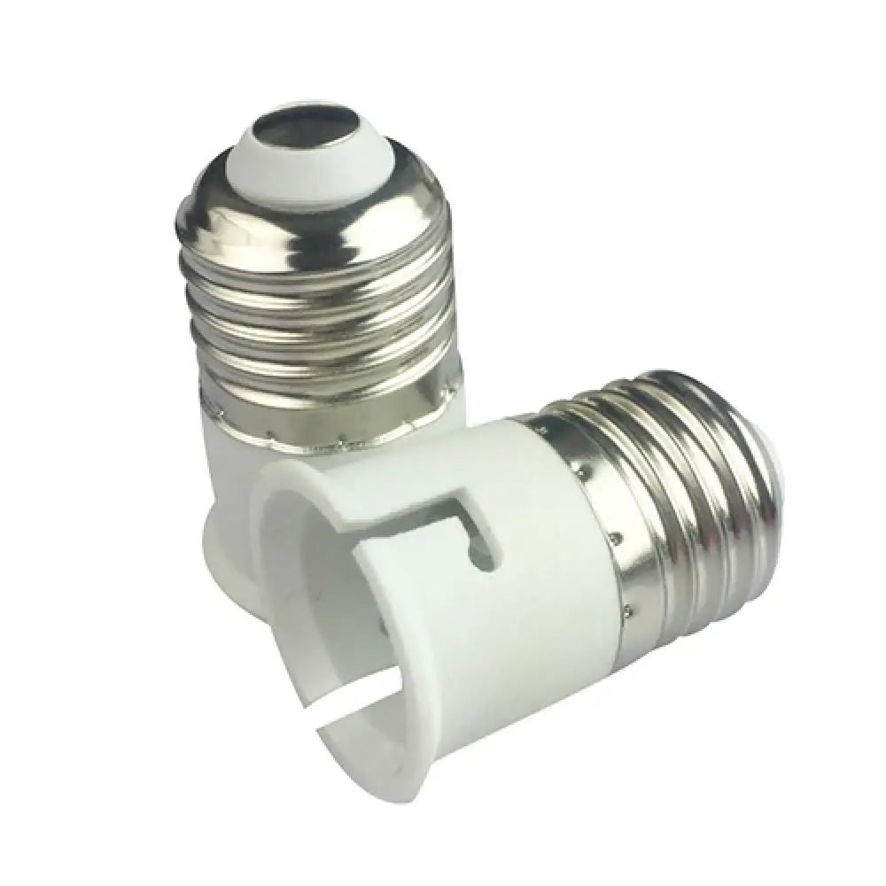 New E27 to B22 LED Light Bulb Screw Lamp Holder Base Socket Adapter Converter E27 Bulb Socket into B22