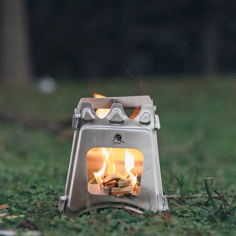 Outdoor Firewood Stove Portable Fire Stove Camping BBQ Windproof Heating Ultra-light Fire Rack Camping Kitchen Household Gear