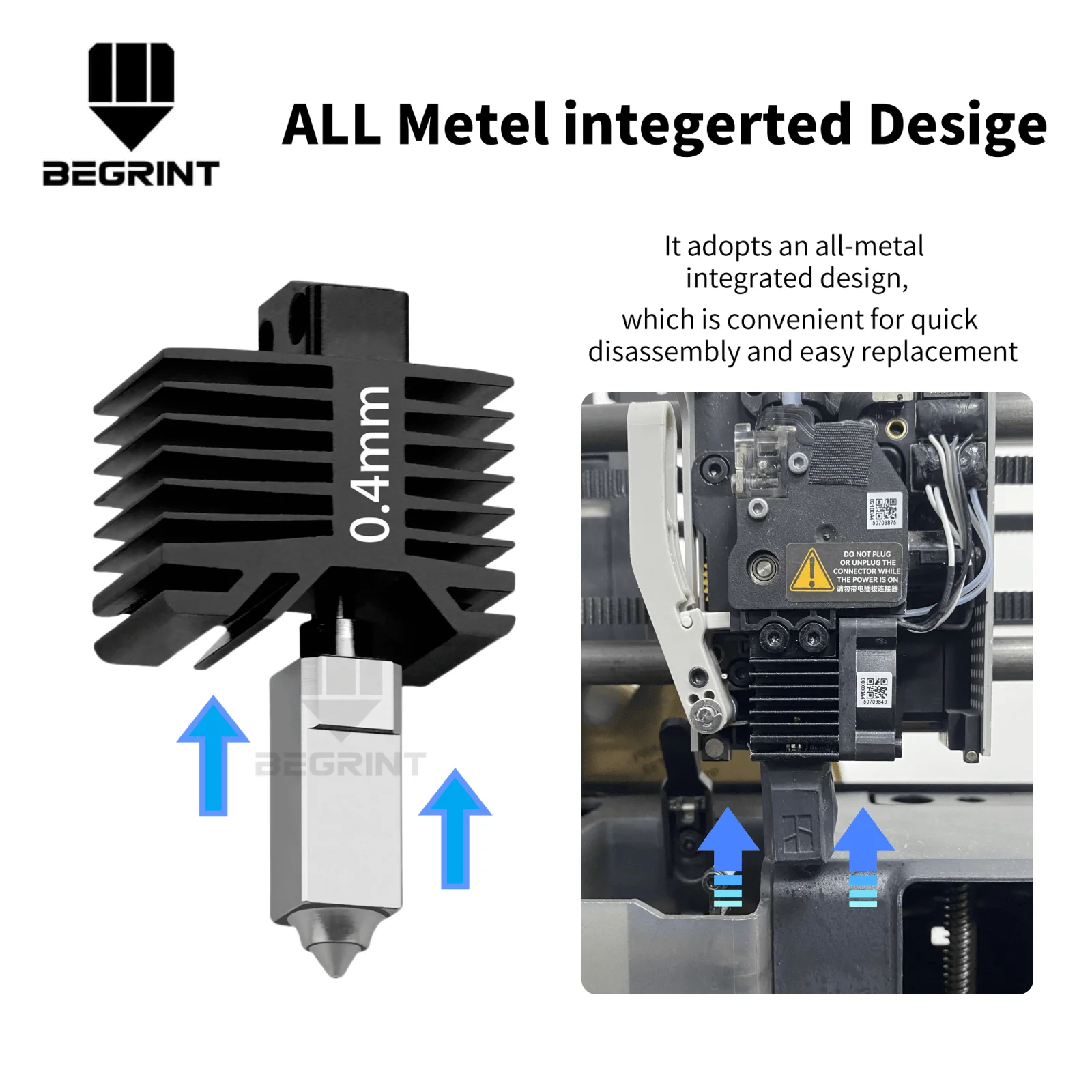 NEW Hotend Kit For Bambu Lab X1 P1 Hot end Print Head With Thermistor Ceramic heater bambu lab X1C P1P P1S 3D Printer HOTEND