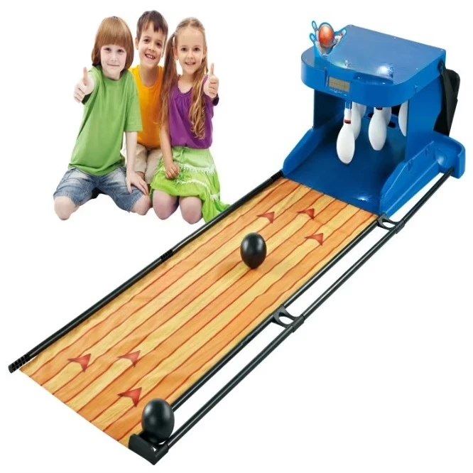 Electric bowling scoring double game indoor parent-child ball sports interactive game console indoor toys