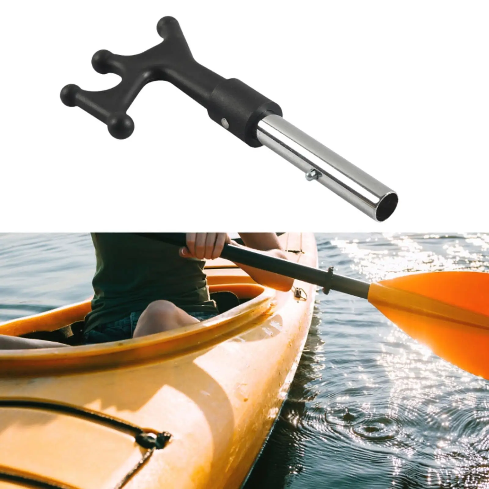 Telescopic Boat Hook Black Attachment Multipurpose Lightweight Telescoping Floating Boat Hook for Boat Kayak Docking Marine