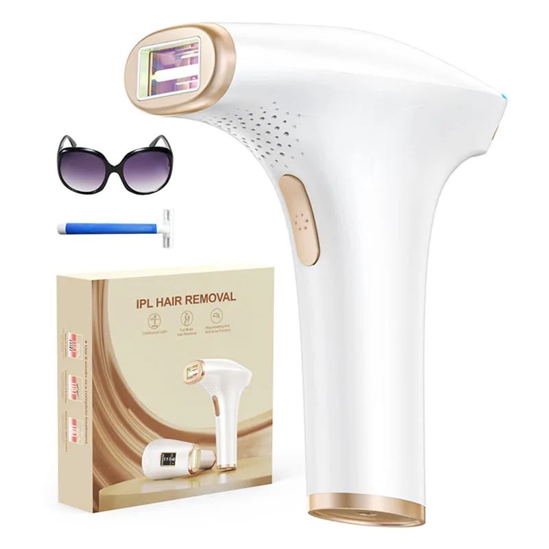 Laser Hair Removal IPL 999900 Flashes HR/RA/SC 3 in 1 Epilator Device 5c㎡ flash window 17.6J for Facial Legs Arms Whole Body Use