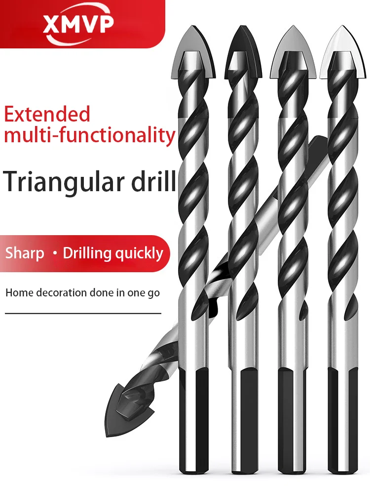 

Ceramic glass tile turning head, cement wall hole opener drill bit, alloy multi-functional twist drill bit
