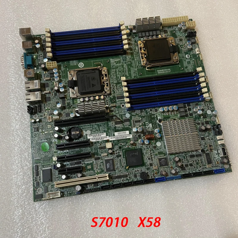 Placa-mãe de servidor bidirecional X58 para TYAN S7010 Suporte Xeon 5500 de alta qualidade