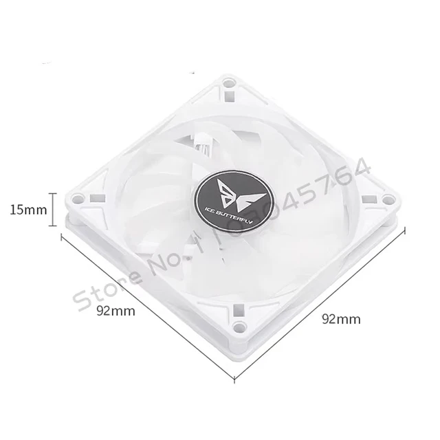 PC Cabinet RGB Fan 9cm Ultra-Thin 9215 9225 15mm 25mm Slim ITX Case Cooler Fans 5V 3Pin ARGB+ 4Pin PWM Control Black White - view 6